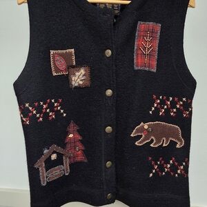 Woolrich Women's Black Vest